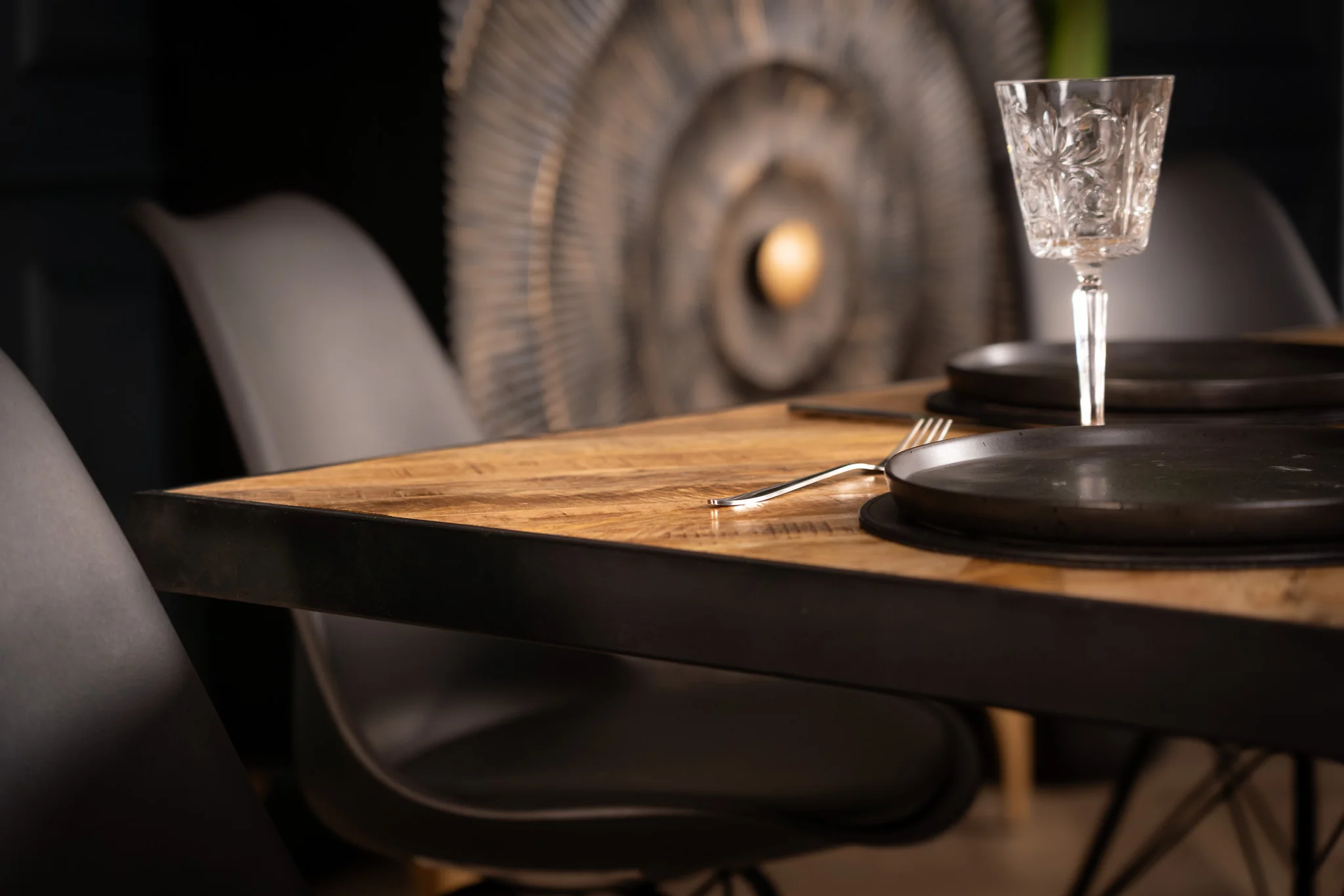 Solid Mango Wood Dining Table 200cm – Laguna Spider Frame - Image 3