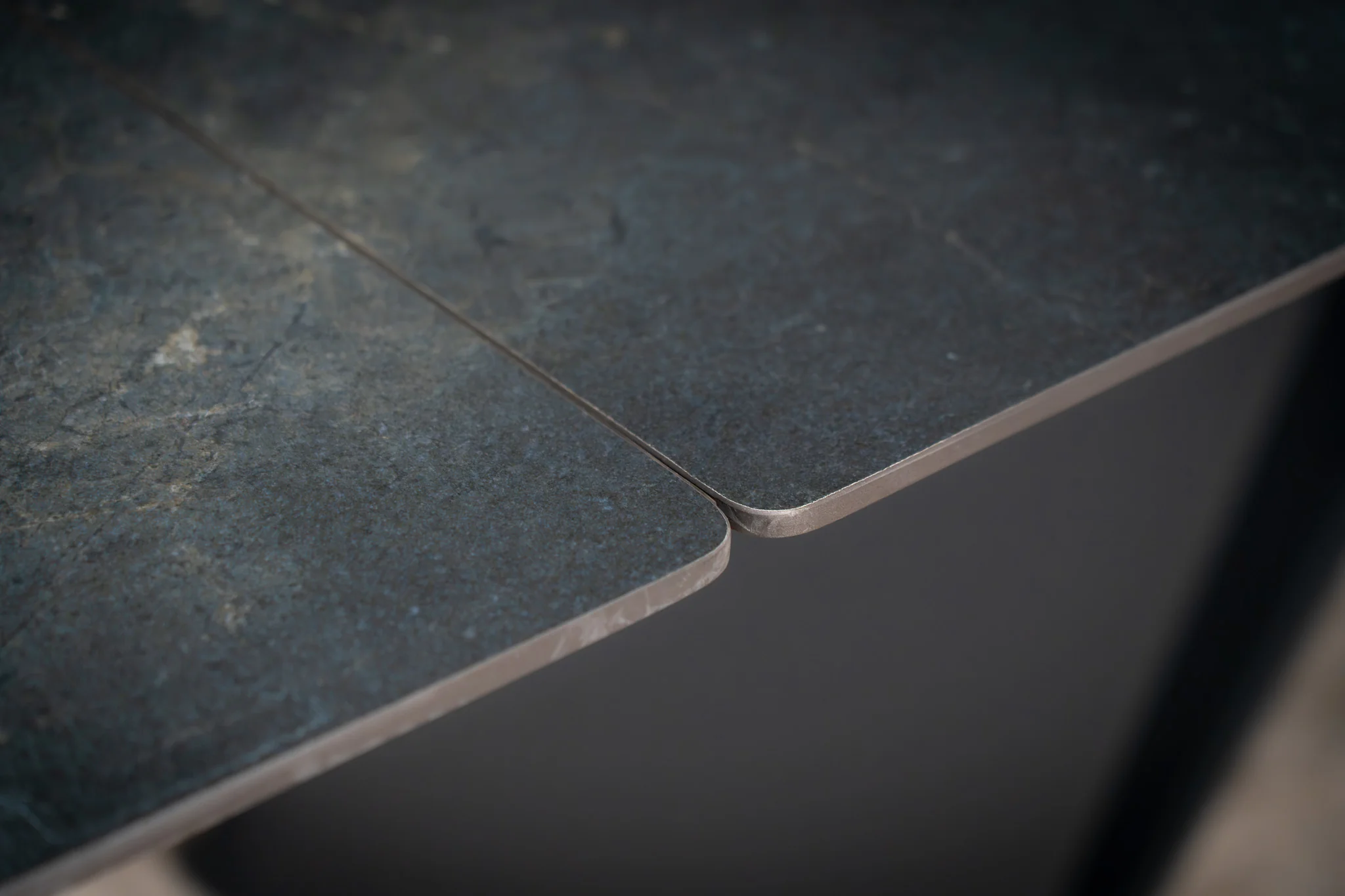 Extendable Sintered Stone Dining Table 180-260cm – Apollo Black Diamond Marble - Image 8