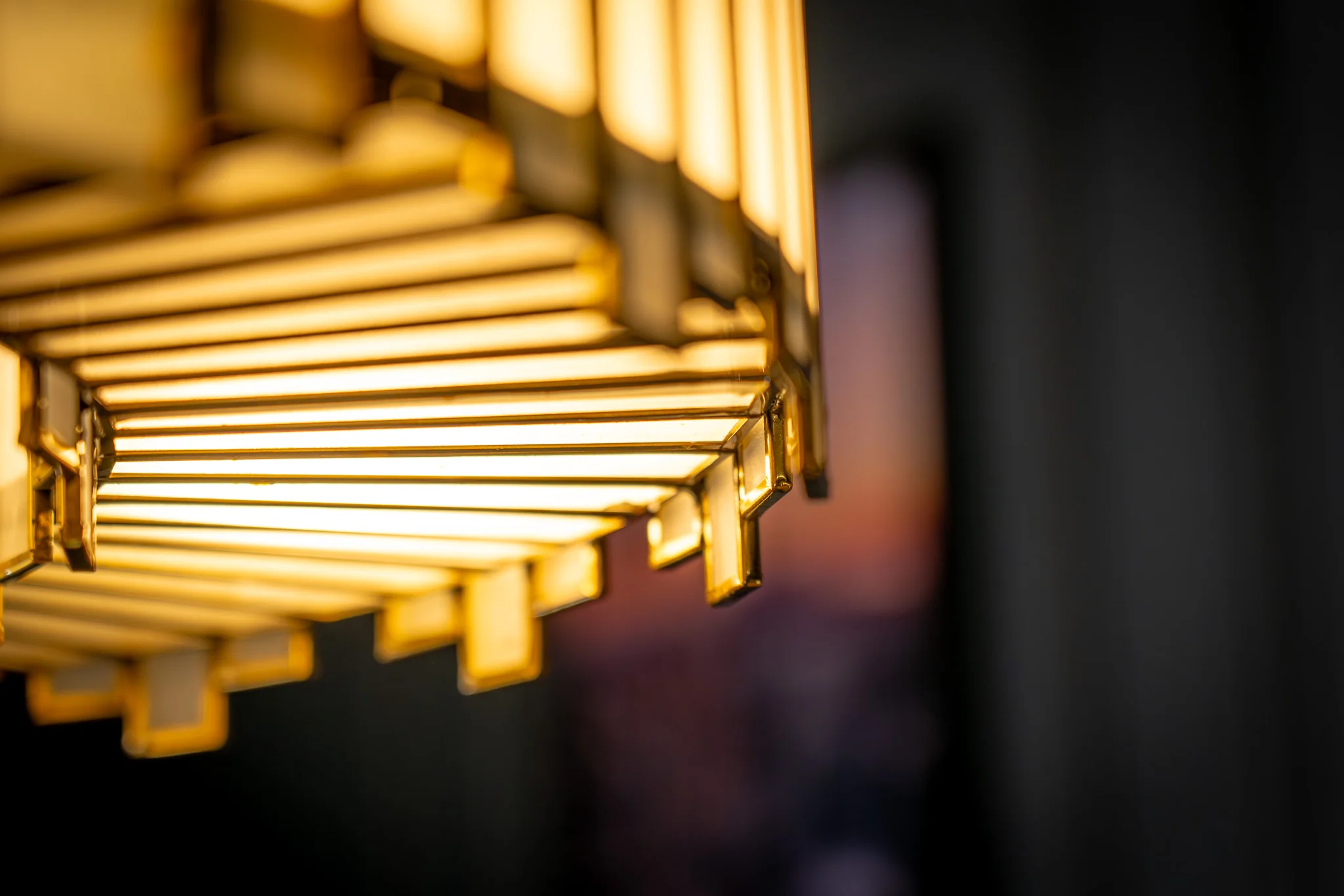 Glass Chandelier 60 cm with Gold Finish – Aurora - Image 6