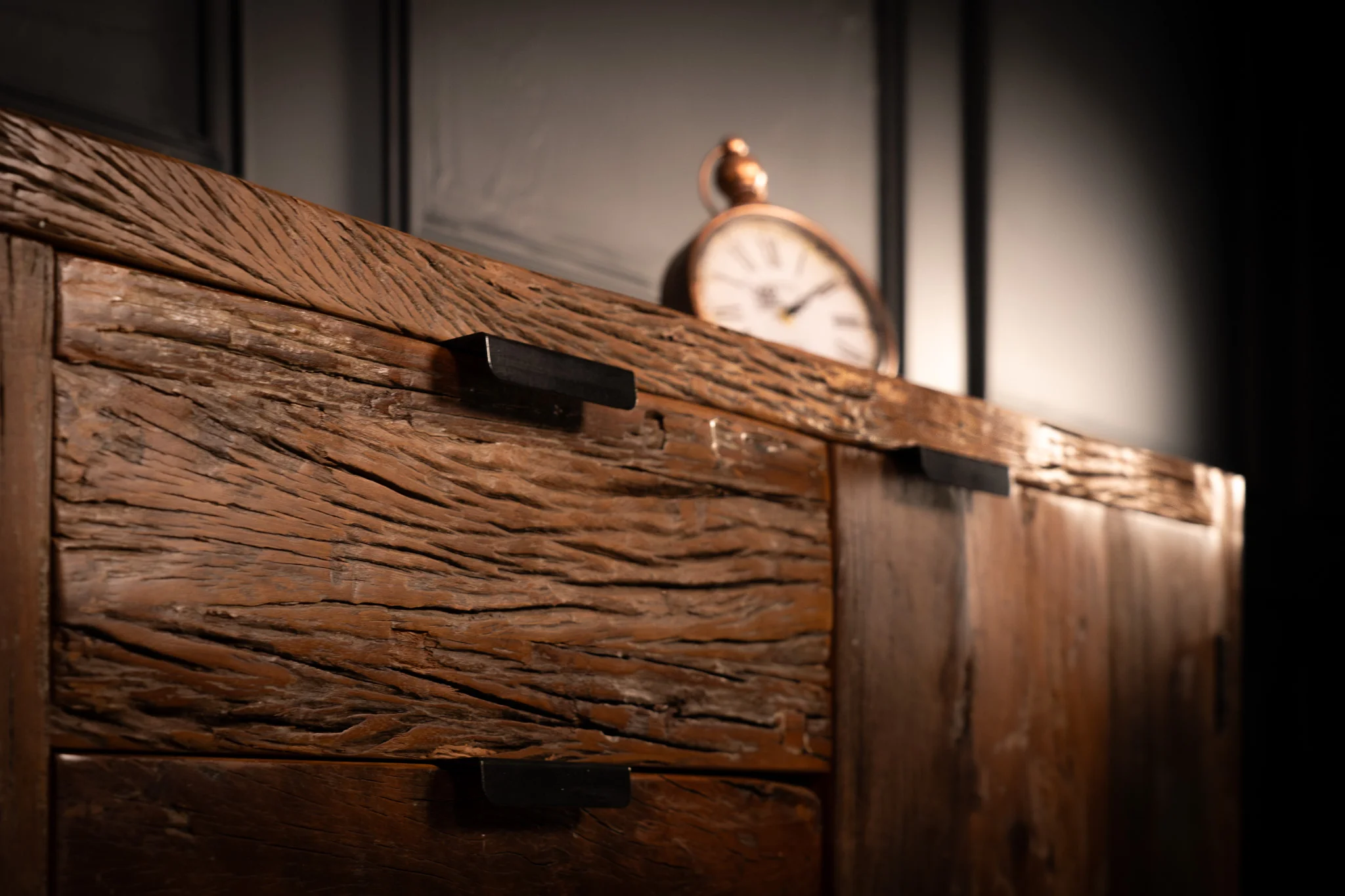 Recycled Wood Sideboard with Black Metal Legs 160 cm – Forest - Image 7