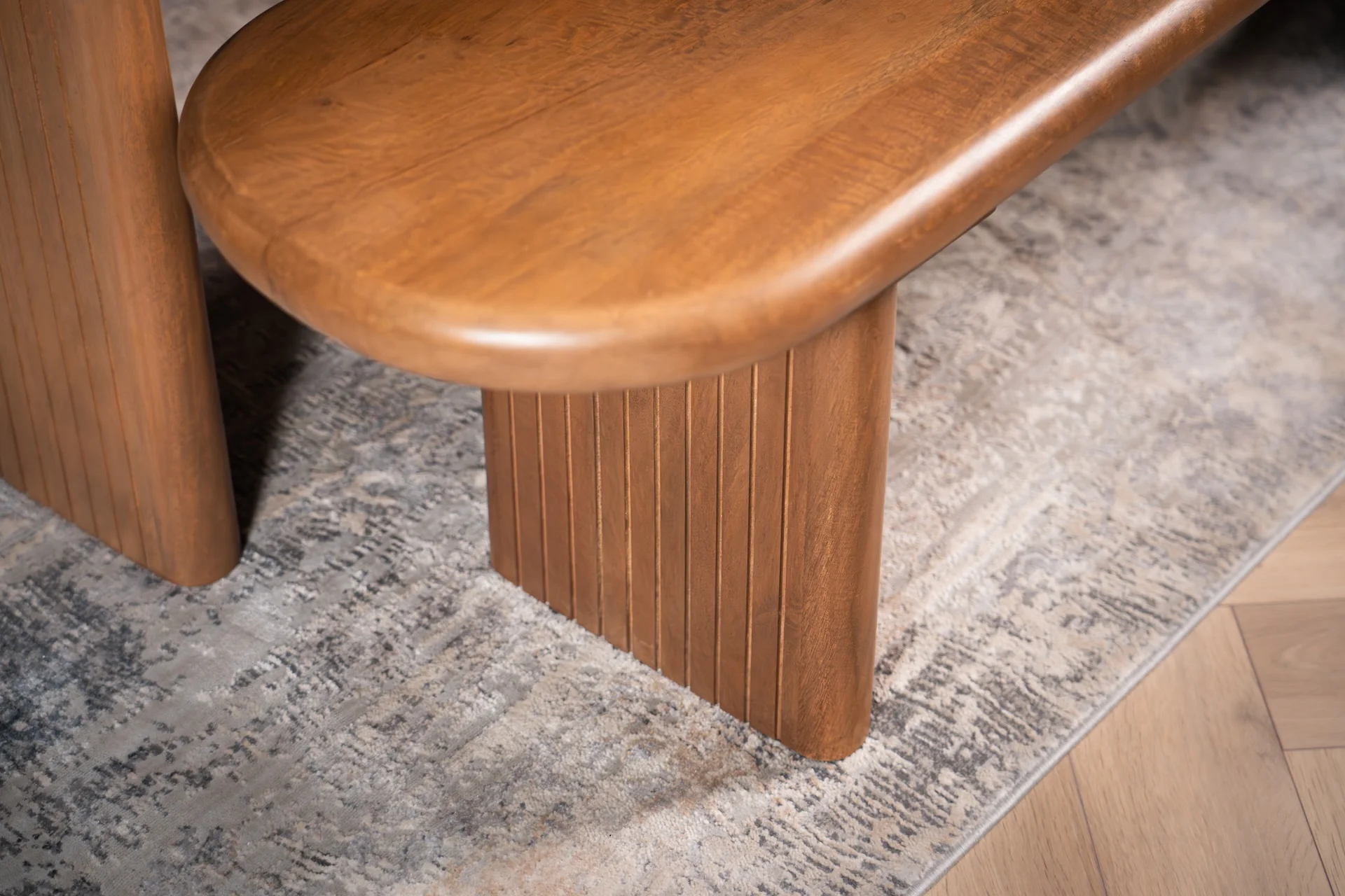 Solid Mango Wood Dining Bench 160 cm – Como Natural - Image 3
