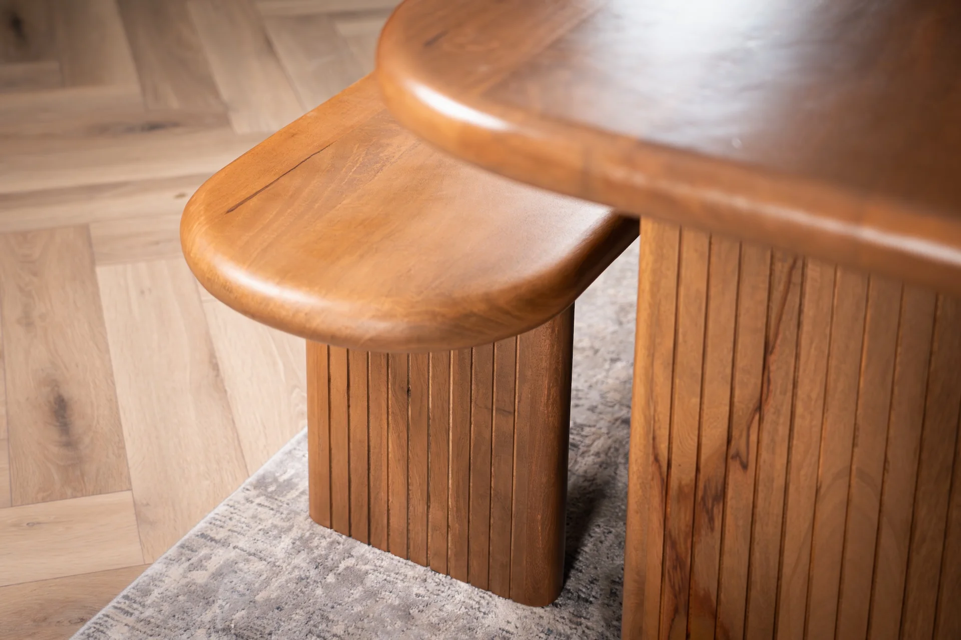 Solid Mango Wood Dining Bench 160 cm – Como Natural - Image 5