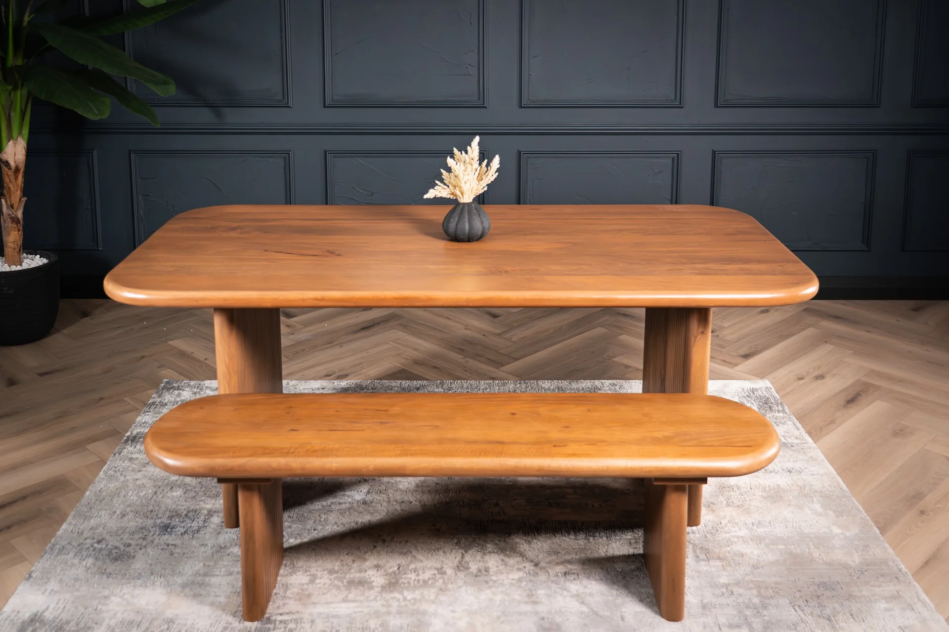 Solid Mango Wood Dining Bench 160 cm – Como Natural - Image 6