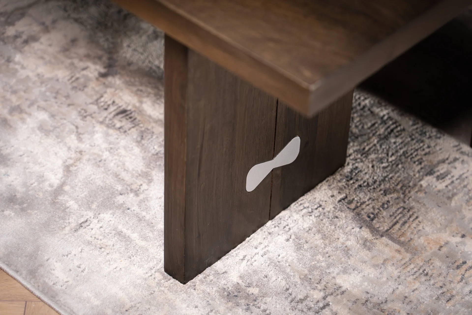 Solid Mango Wood Dining Bench Grey Brown 160 cm – Butterfly - Image 5