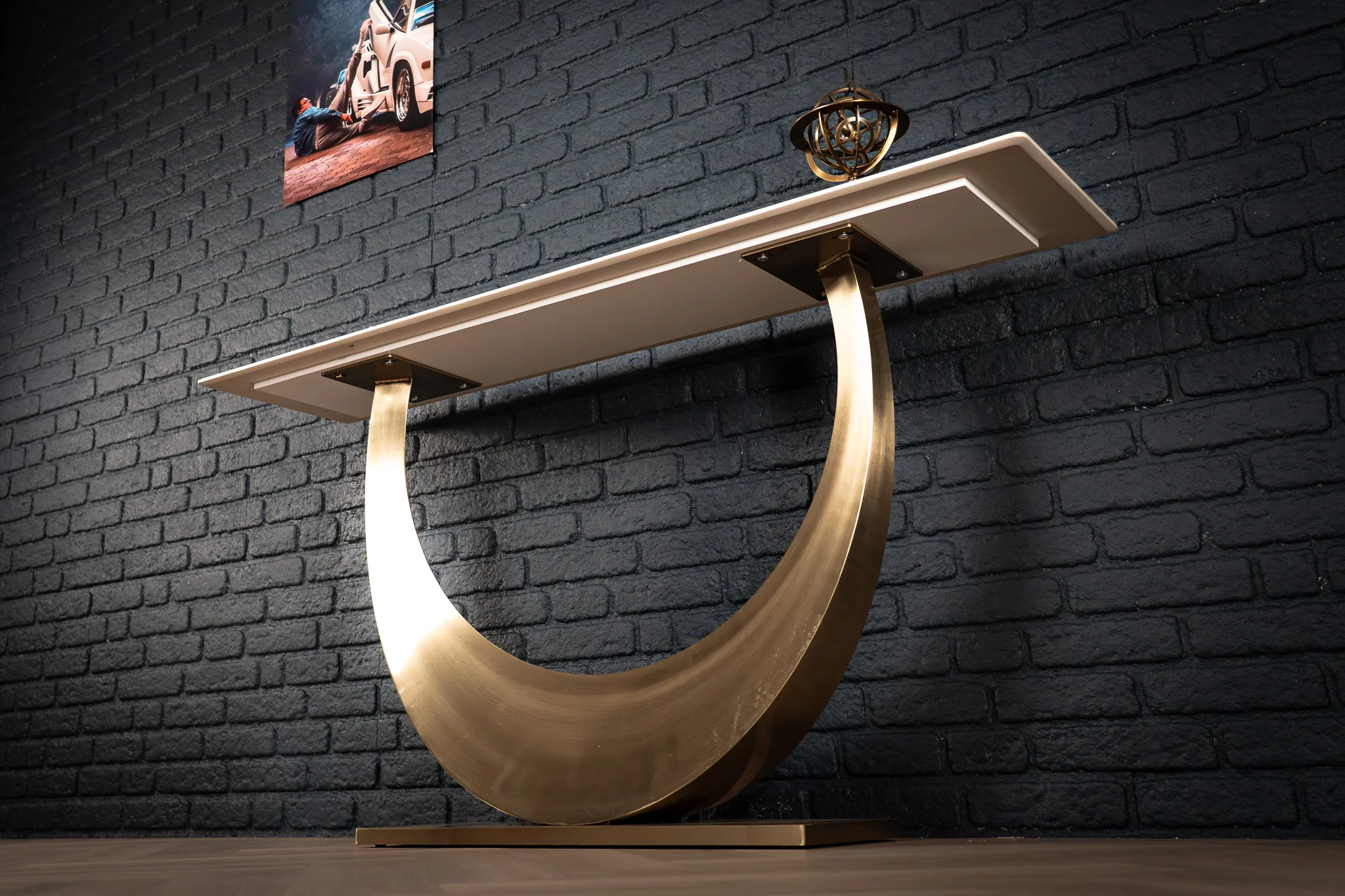 Sintered Stone Console Table Crystal Blue 160 cm – Cetona - Image 8