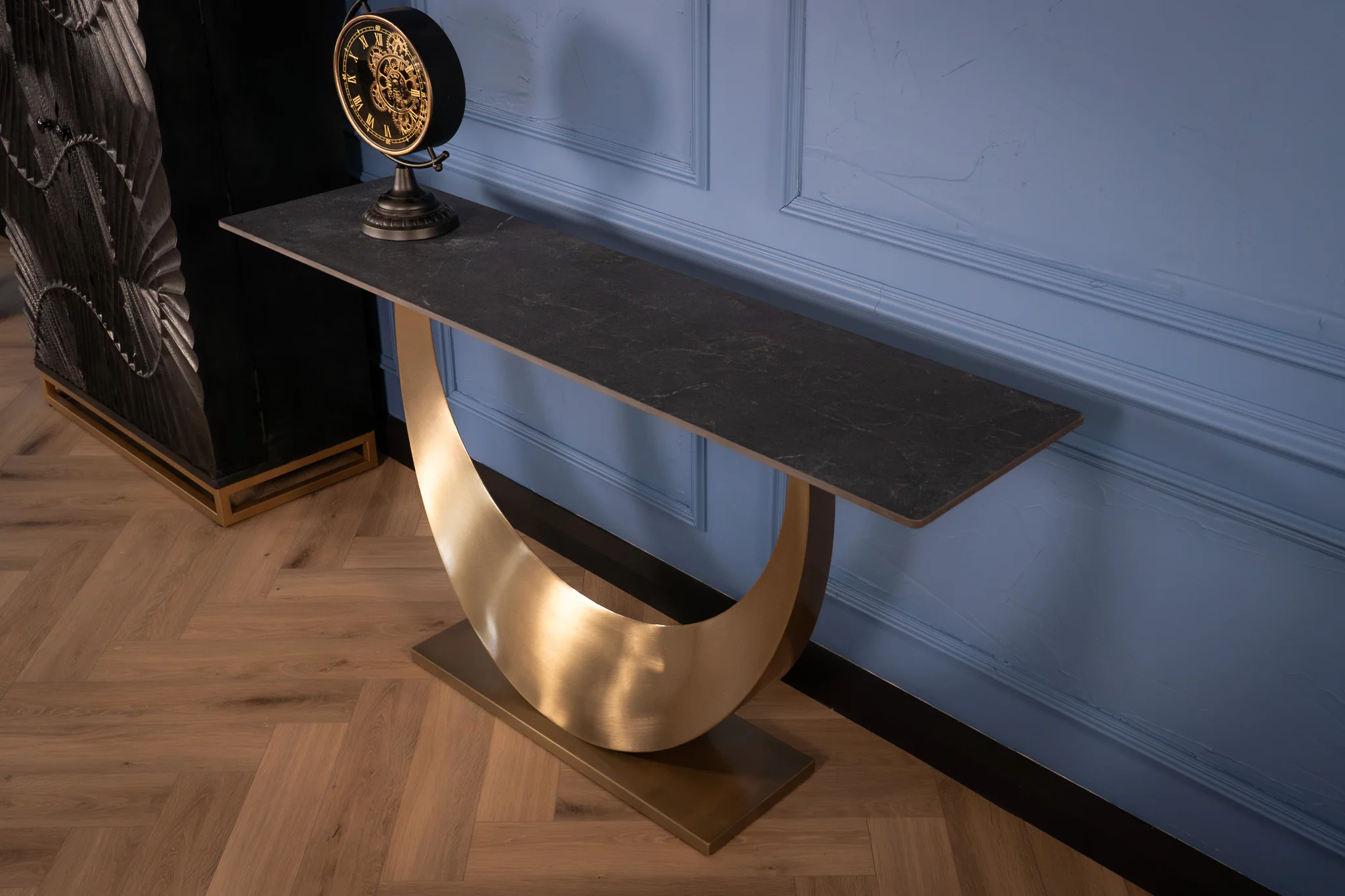 Sintered Stone Console Table Black Diamond 160 cm – Cetona - Image 5