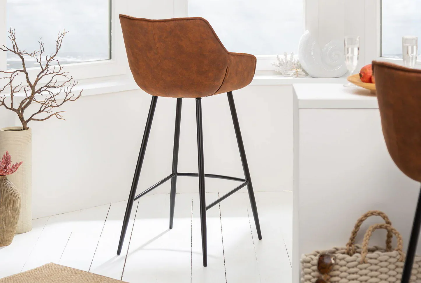 Dutch Comfort Bar Stool Antique Brown - Image 3
