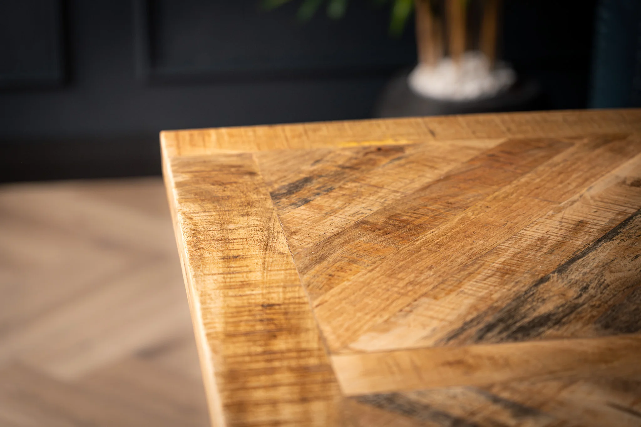 Solid Mango Wood Industrial Dining Table 200cm – Artwood Home X Frame - Image 6
