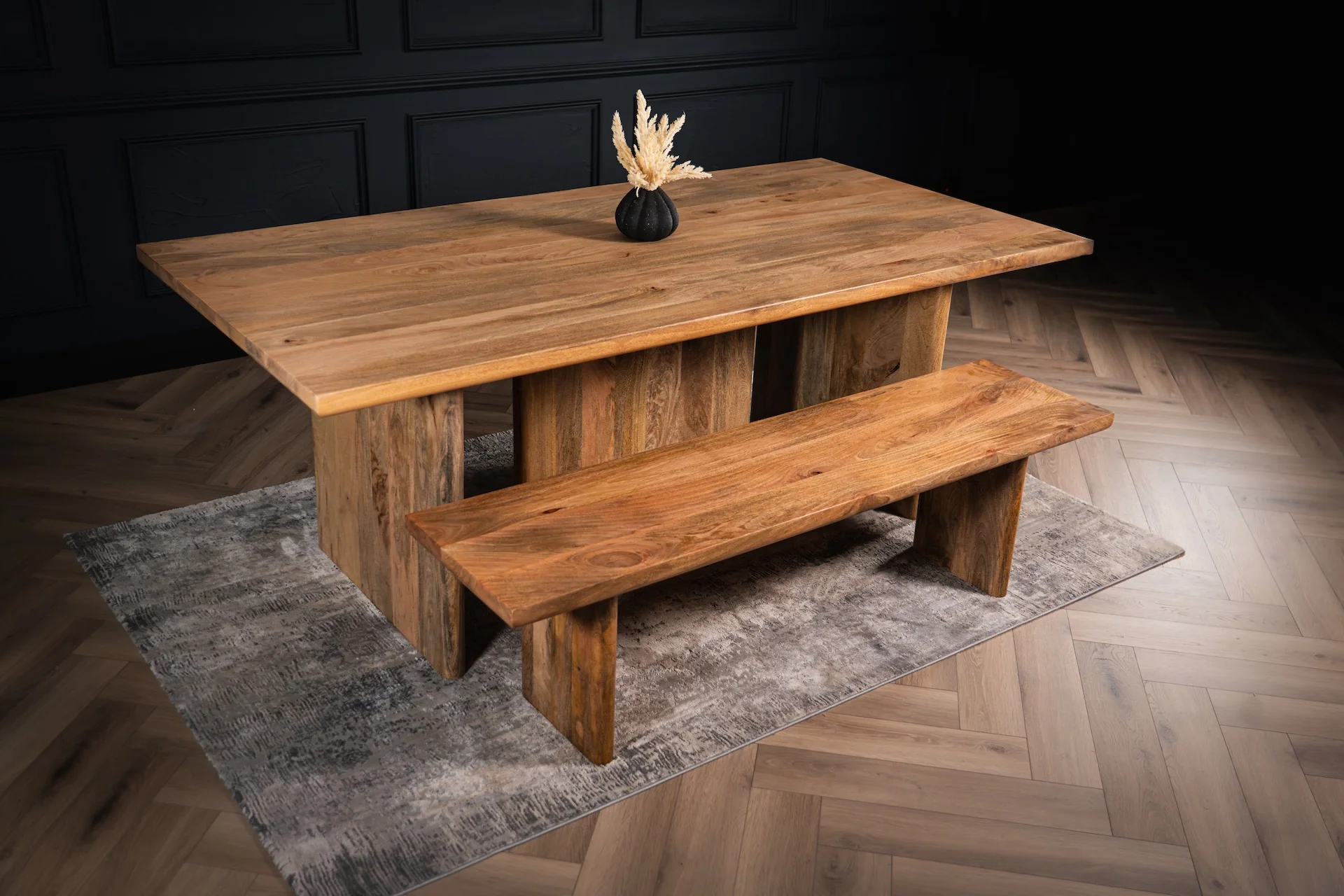 Wooden tables